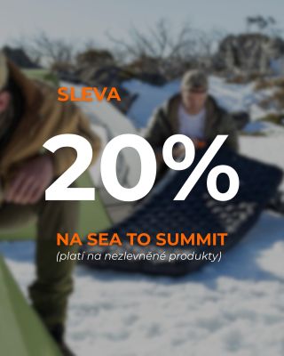 Sleva 20 % na kempinkové vybavení Sea to Summit! 🌲 Připrav se na noc pod hvězdami s výbavou, která tě nikdy nenechá ve...